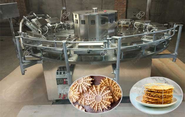 Commercial Pizzelle Cookies Baking Machine 