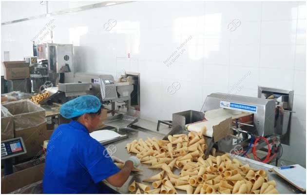 automatic rolled sugar cone production line