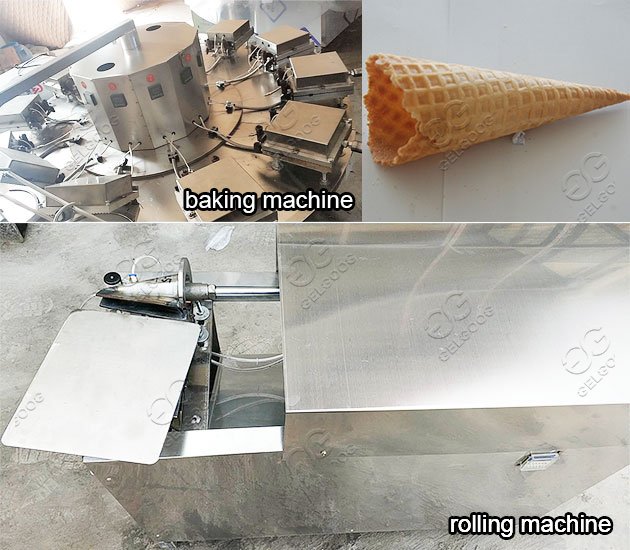 Nonstick Ice Cream Cone Baking Rolling Machine